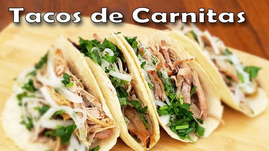 Receta Tacos de carnitas