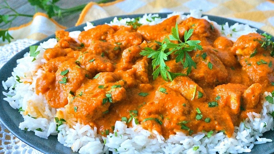 Pollo al curry rápido en 10 minutos